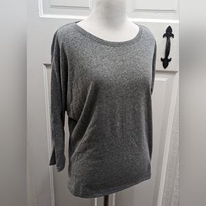 Grey 3/4 Doloman Sleeve Top